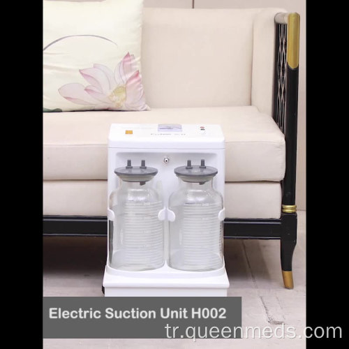 mobil elektrikli emme makinesi tıbbi vakum aspiratörü